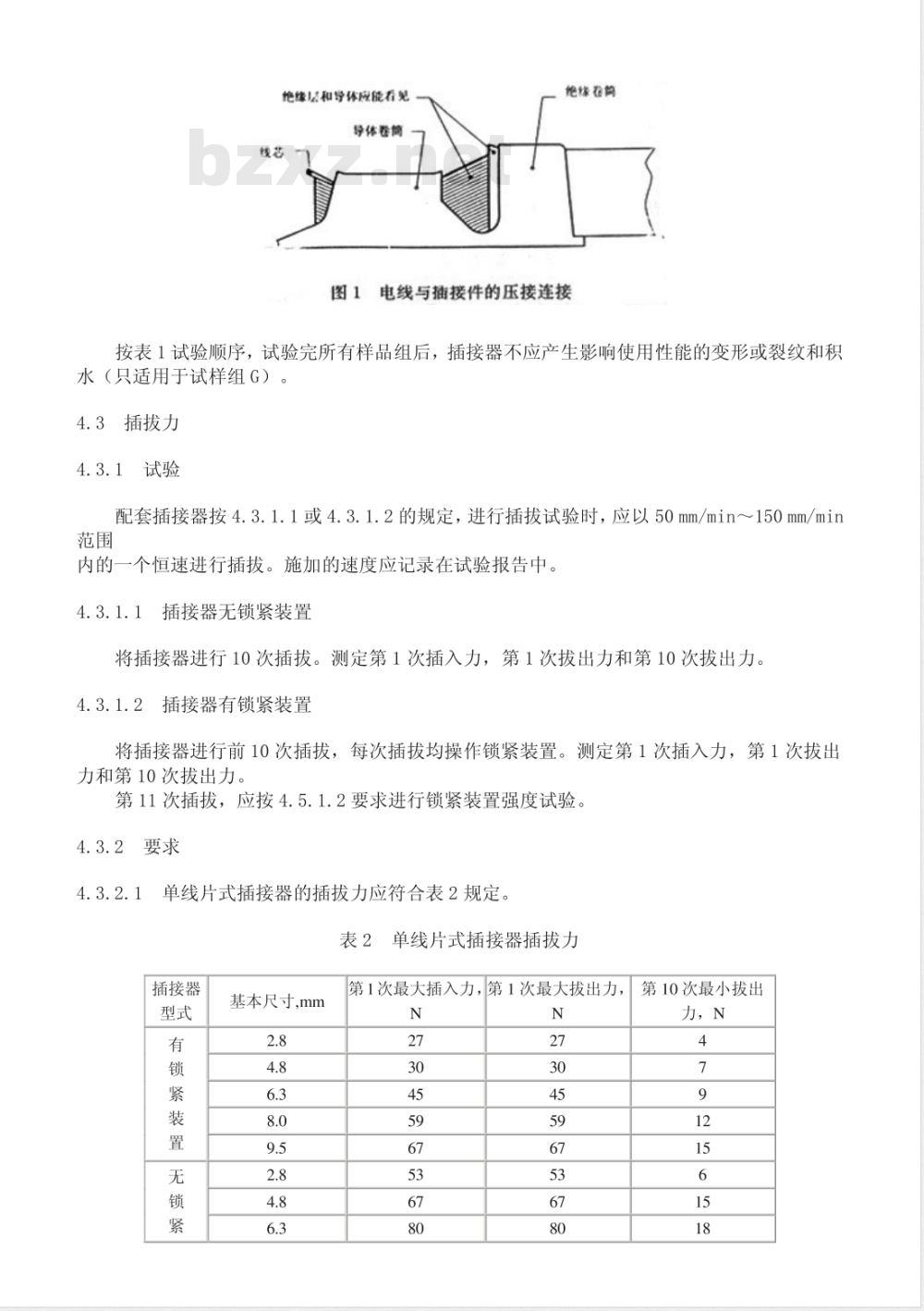 QC/T 417.2-2001 车用电线束插接器 第2部分 试验方法和一般性能要求(摩托车部分)