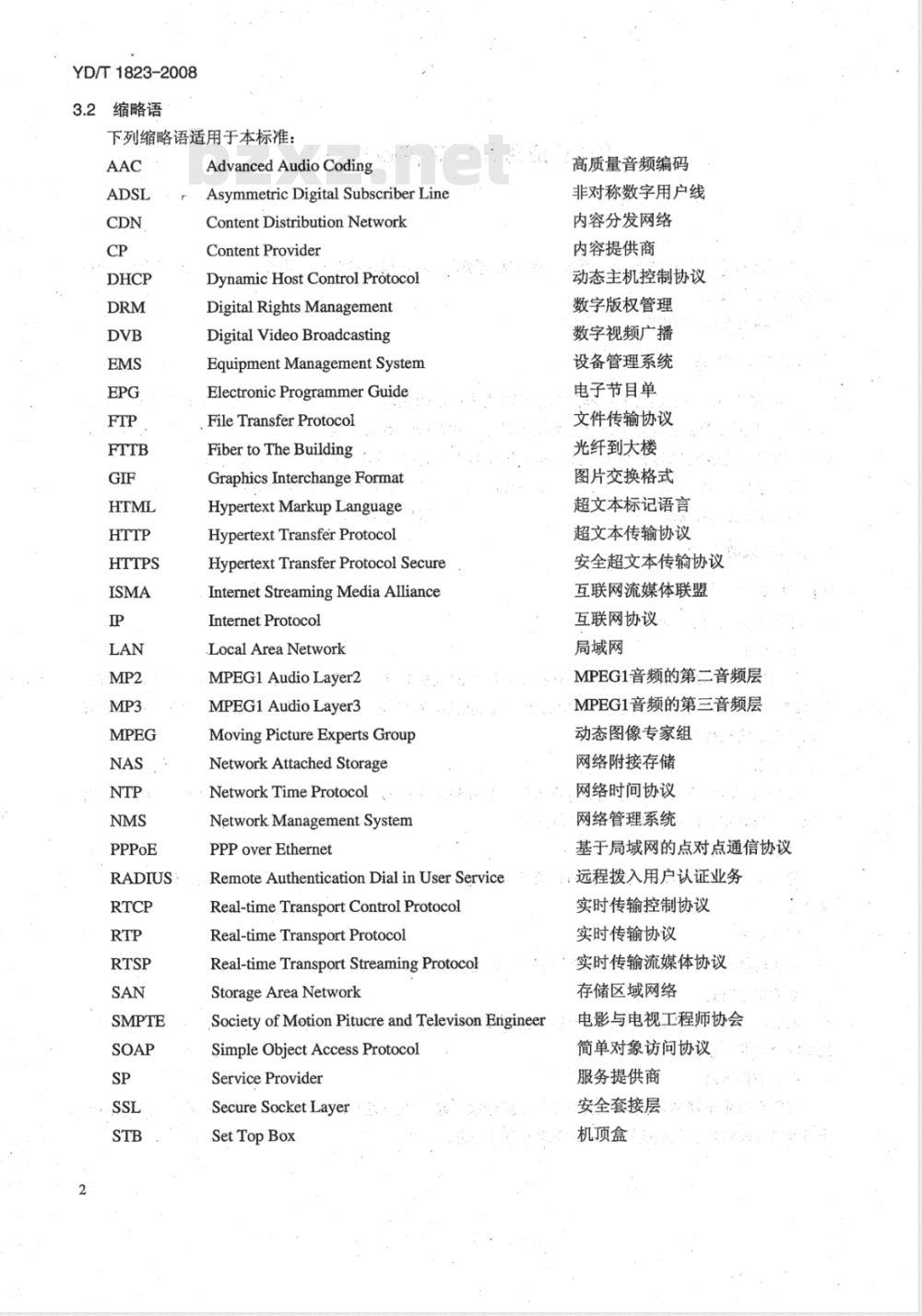 YD/T 1823-2008 IPTV业务系统总体技术要求 YD/T 1823-2008 IPTV业务系统总体技术要求
