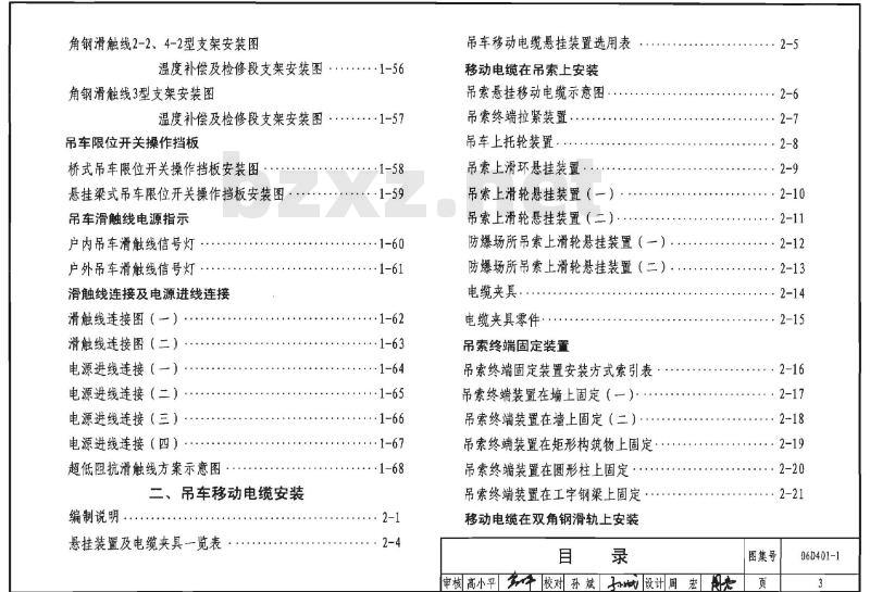 06D401-1 吊车供电线路安装