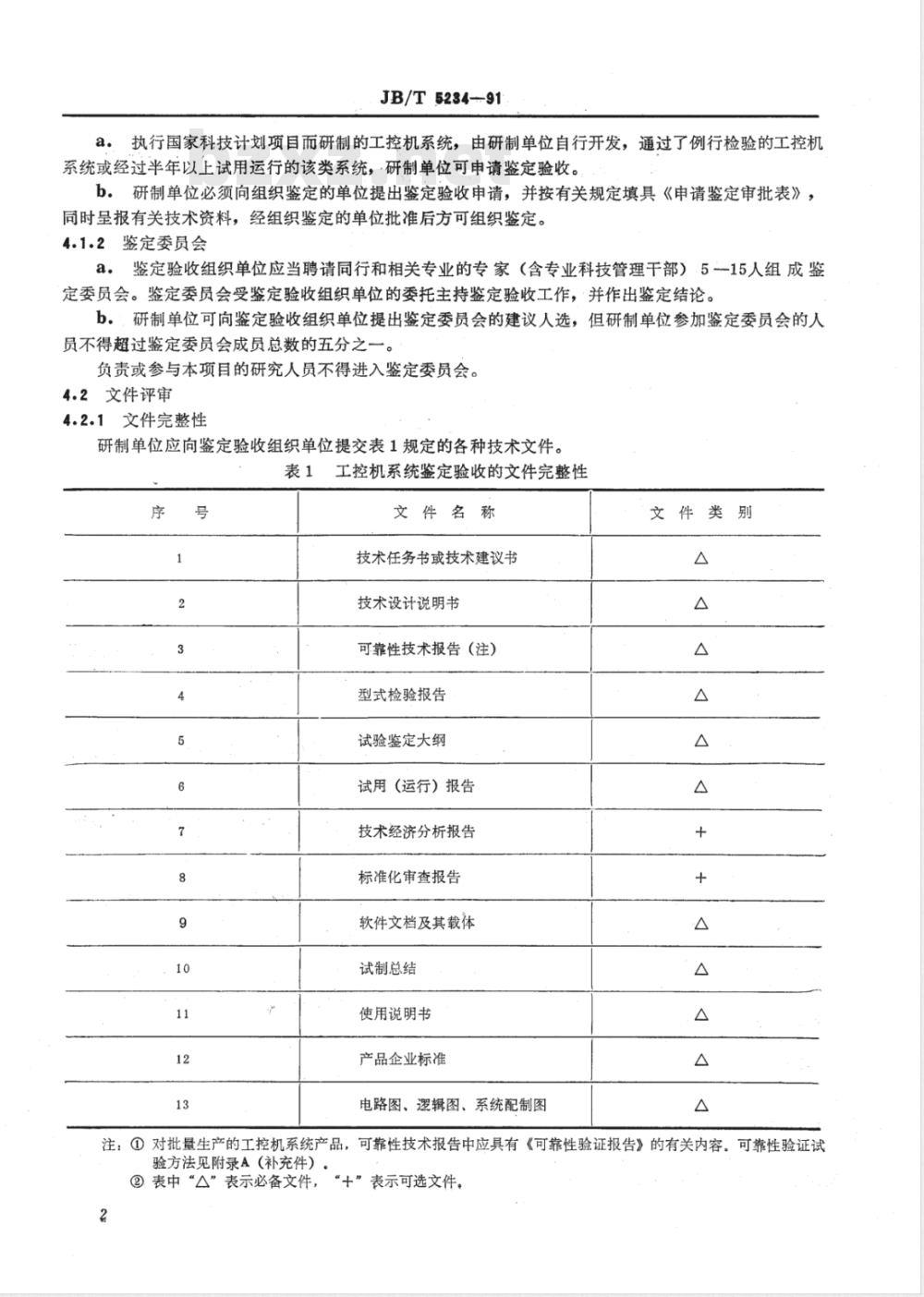 JB/T 5234-1991 工业控制计算机系统验收大纲
