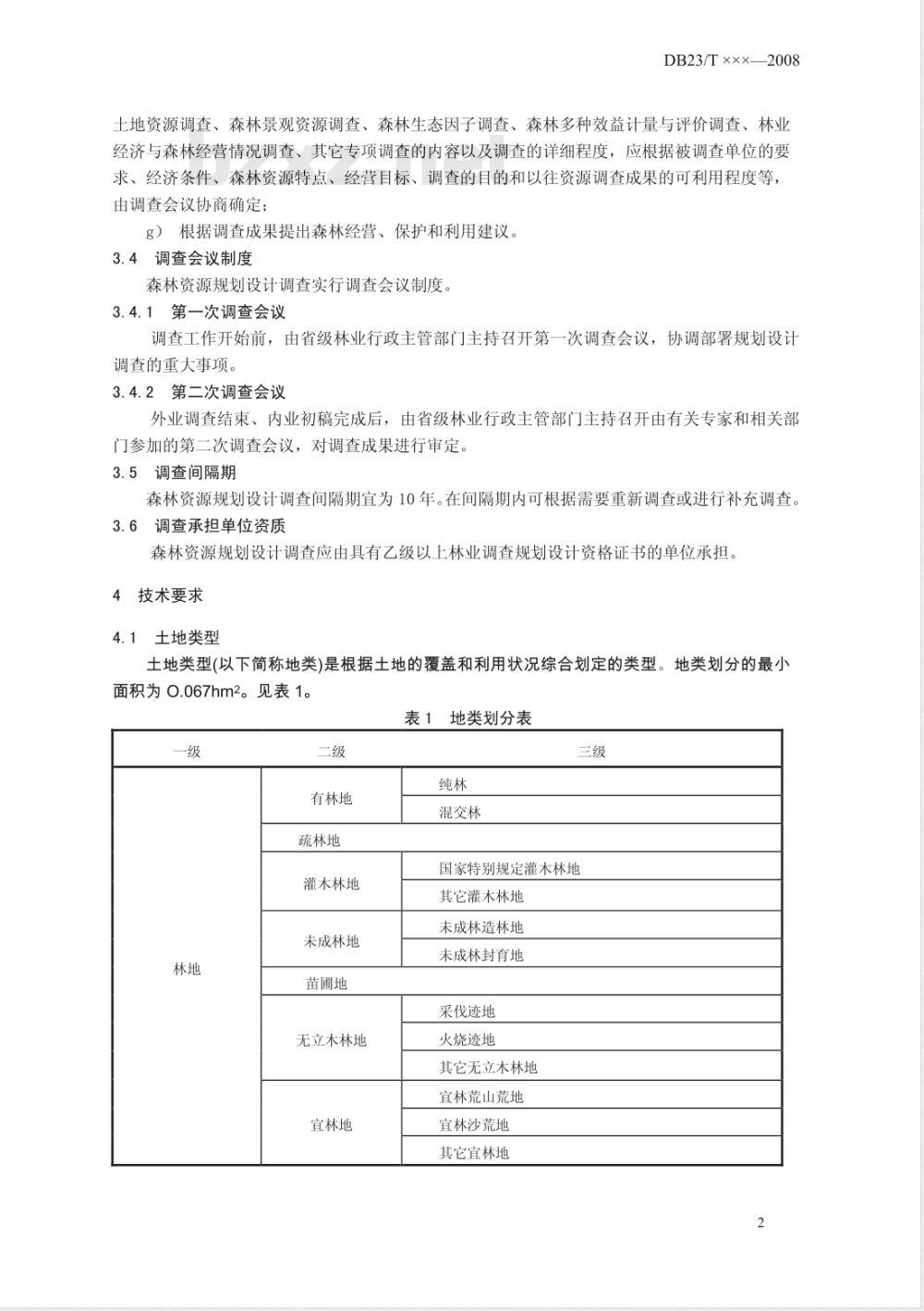 DB23/T 1250-2008 森林资源规划设计调查技术规程