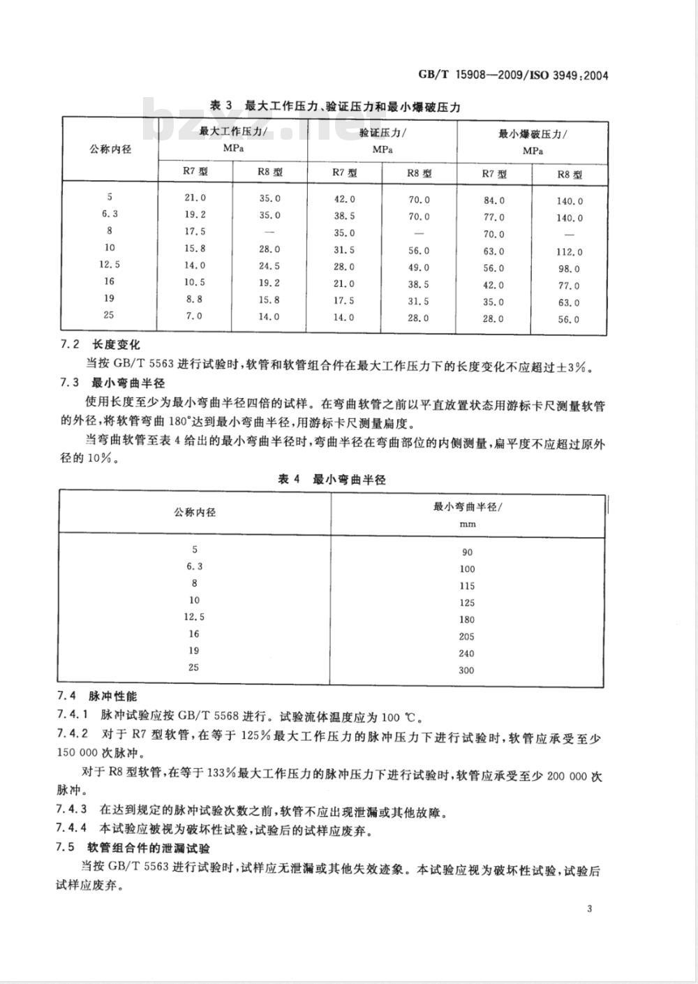 GB/T 15908-2009  塑料软管及软管组合件 液压用织物增强型 规范