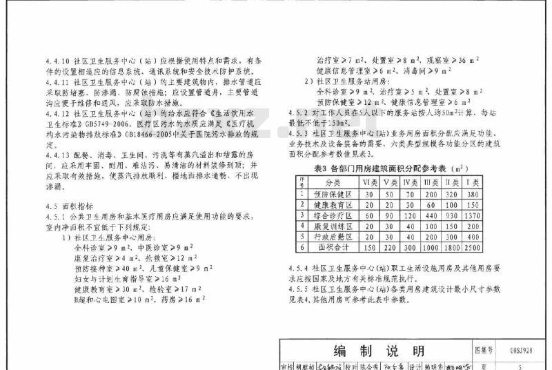 08SJ928 社区卫生服务中心和服务站(新编)