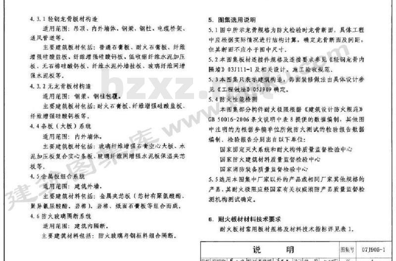 07J905-1 防火建筑构造（一）