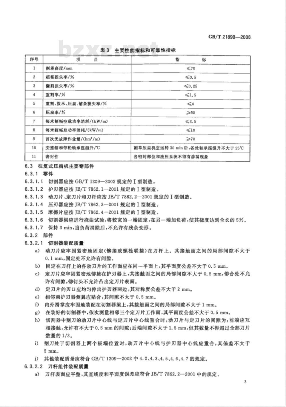 GB/T 21899-2008 割草压扁机