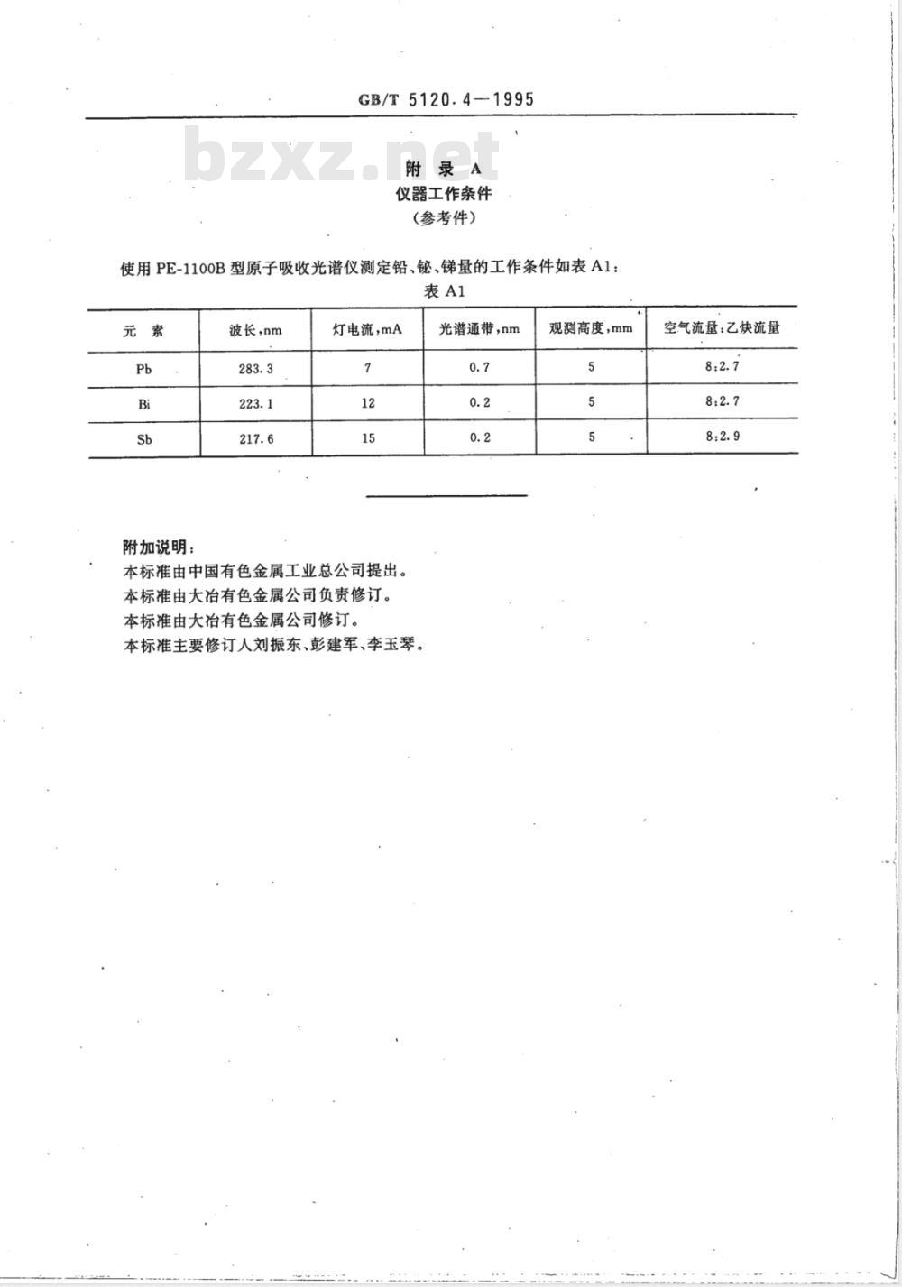 YS/T 521.4-2006 粗铜化学分析方法 铅、铋、锑量的测定