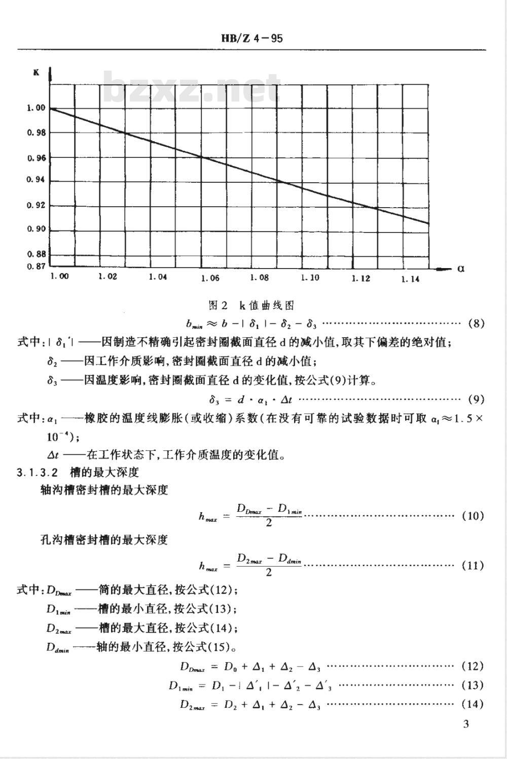 HB/Z 4-1995 Ｏ型密封圈及密封结构的设计要求