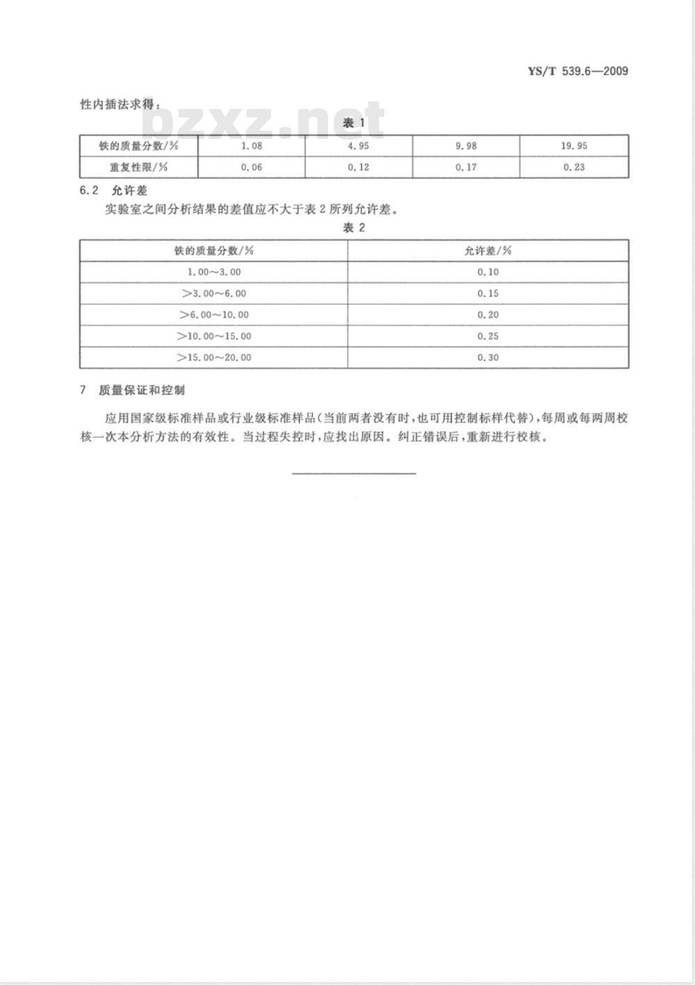 YS/T 539.6-2009 镍基合金粉化学分析方法 第6部分：铁量的测定 三氯化钛-重铬酸钾滴定法