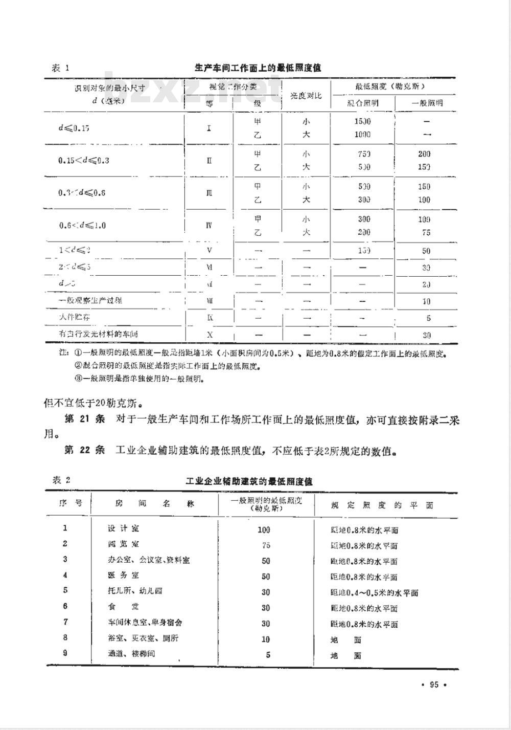 TJ 34-1979 工业企业照明设计标准