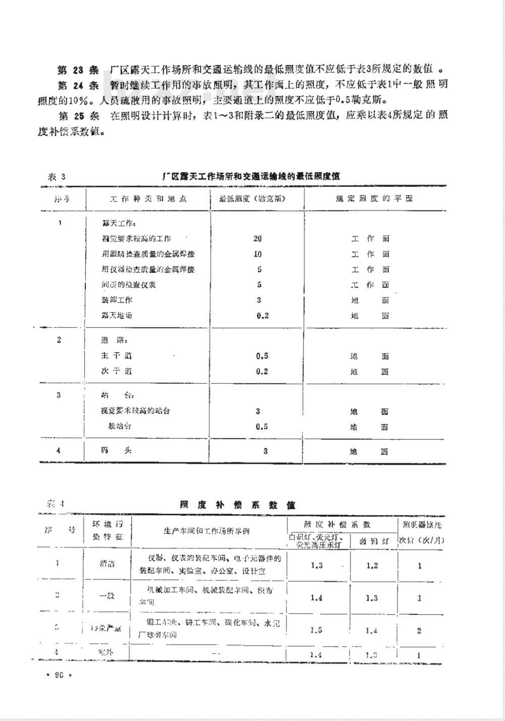 TJ 34-1979 工业企业照明设计标准