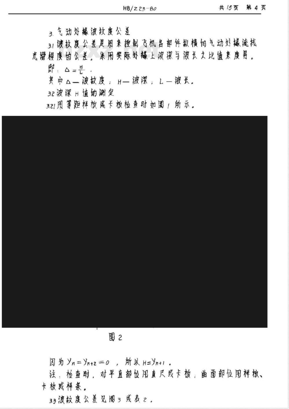 HB/Z 23-1980 飞机气动外缘公差