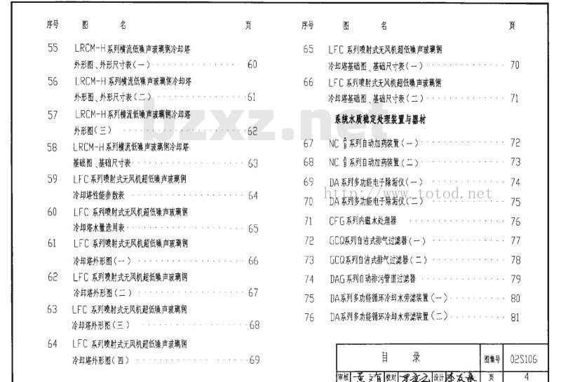 02S106 中小型冷却塔选用及安装
