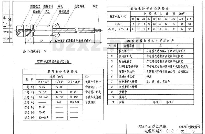 93D101-1 电缆敷设D101-1~7（2003年合订本）