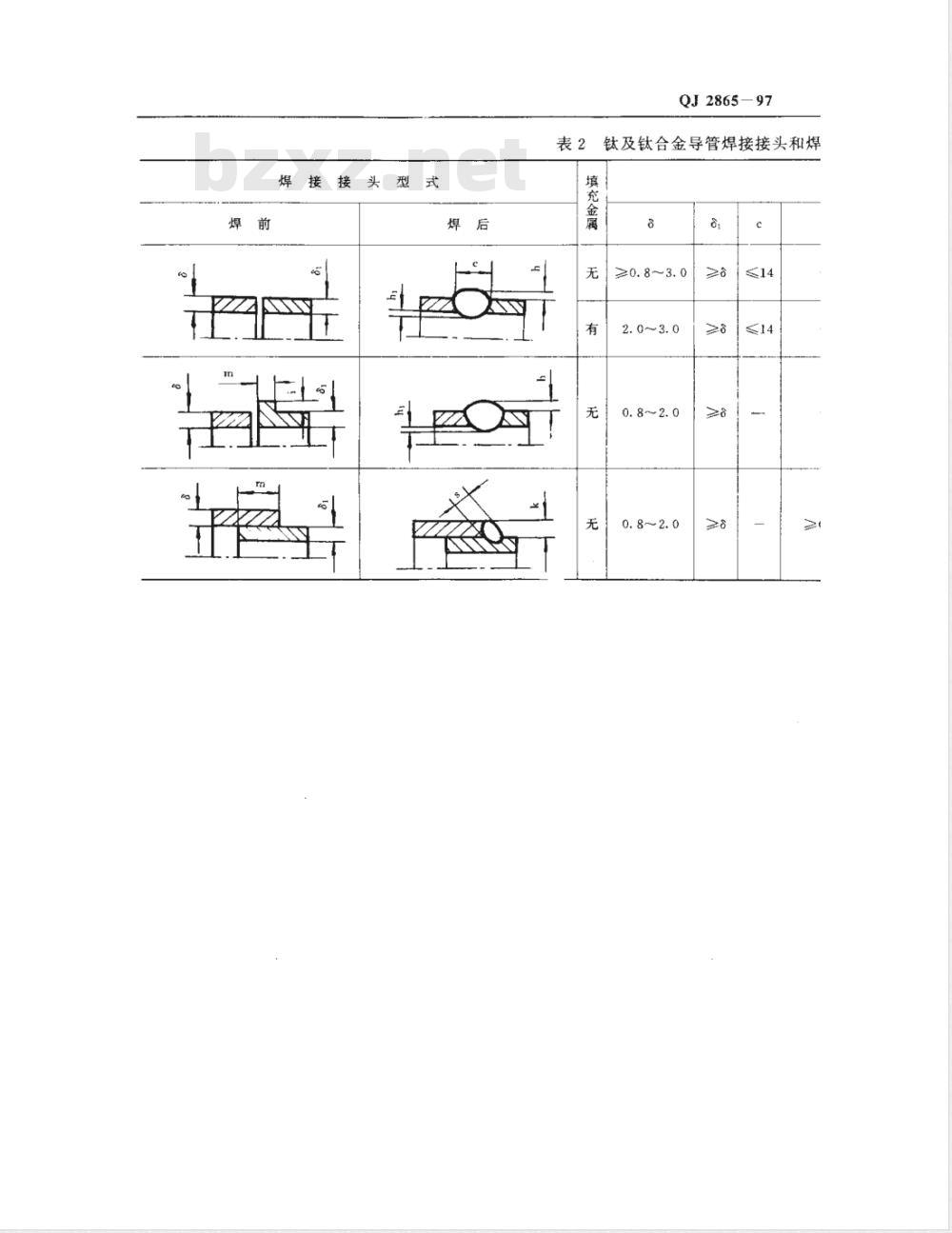 QJ 2865-1997 导管焊接技术条件