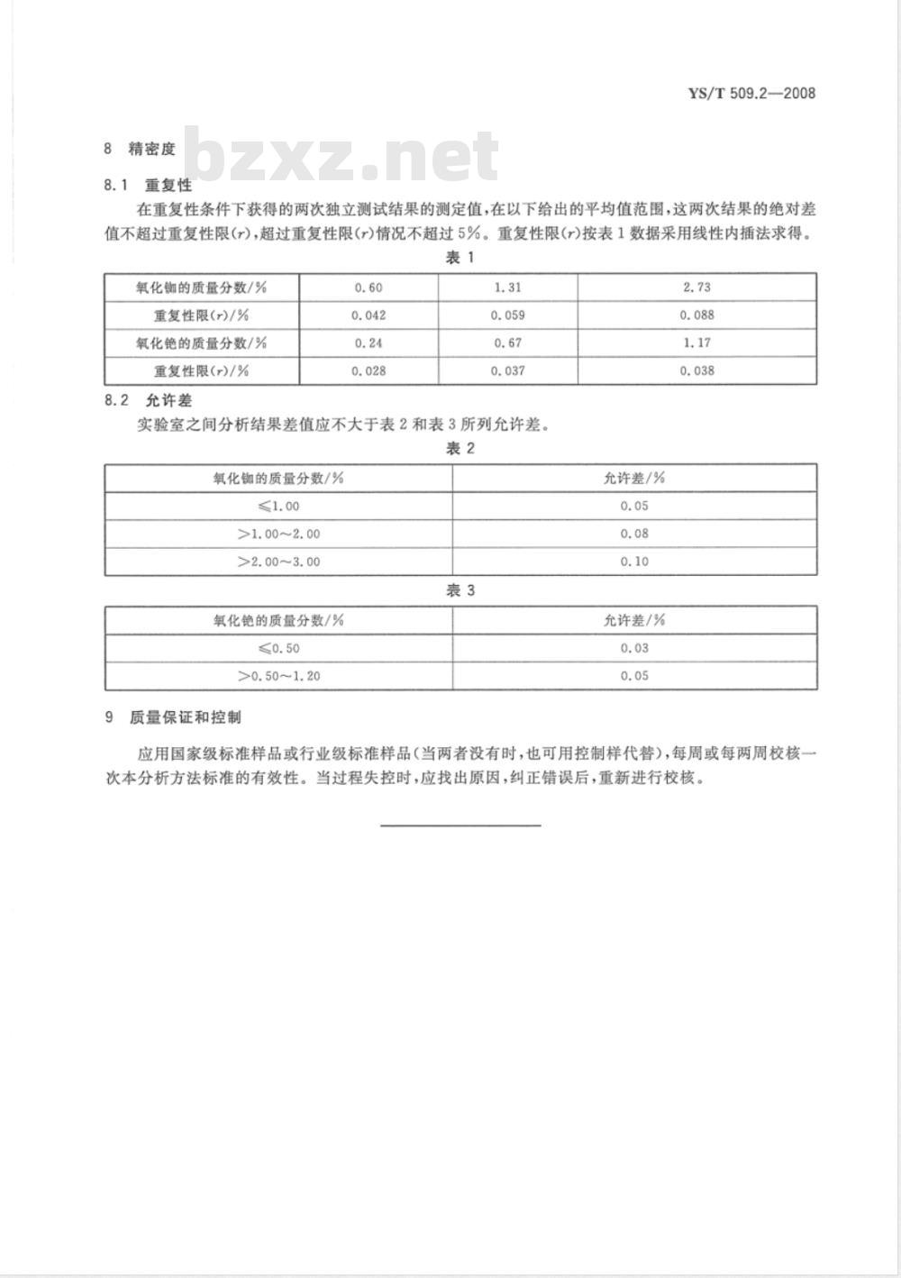 YS/T 509.2-2008 锂辉石、锂云母精矿化学分析方法 氧化铷、氧化铯量的测定 火焰原子吸收光谱法