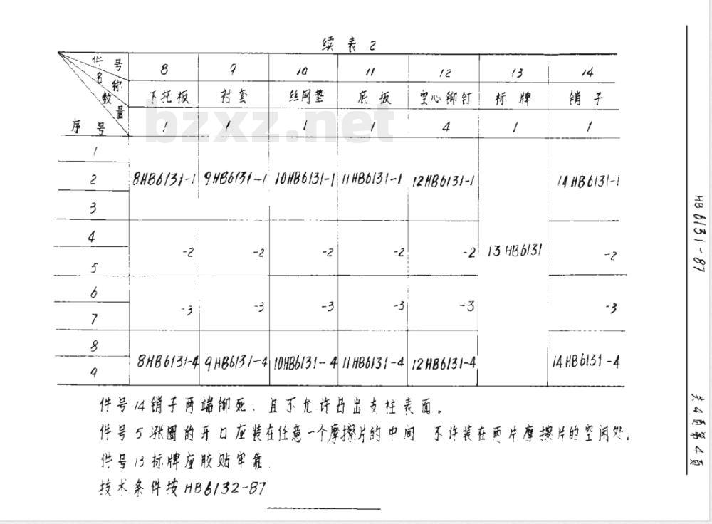 HB 6131-1987 金属摩擦阻尼隔振器
