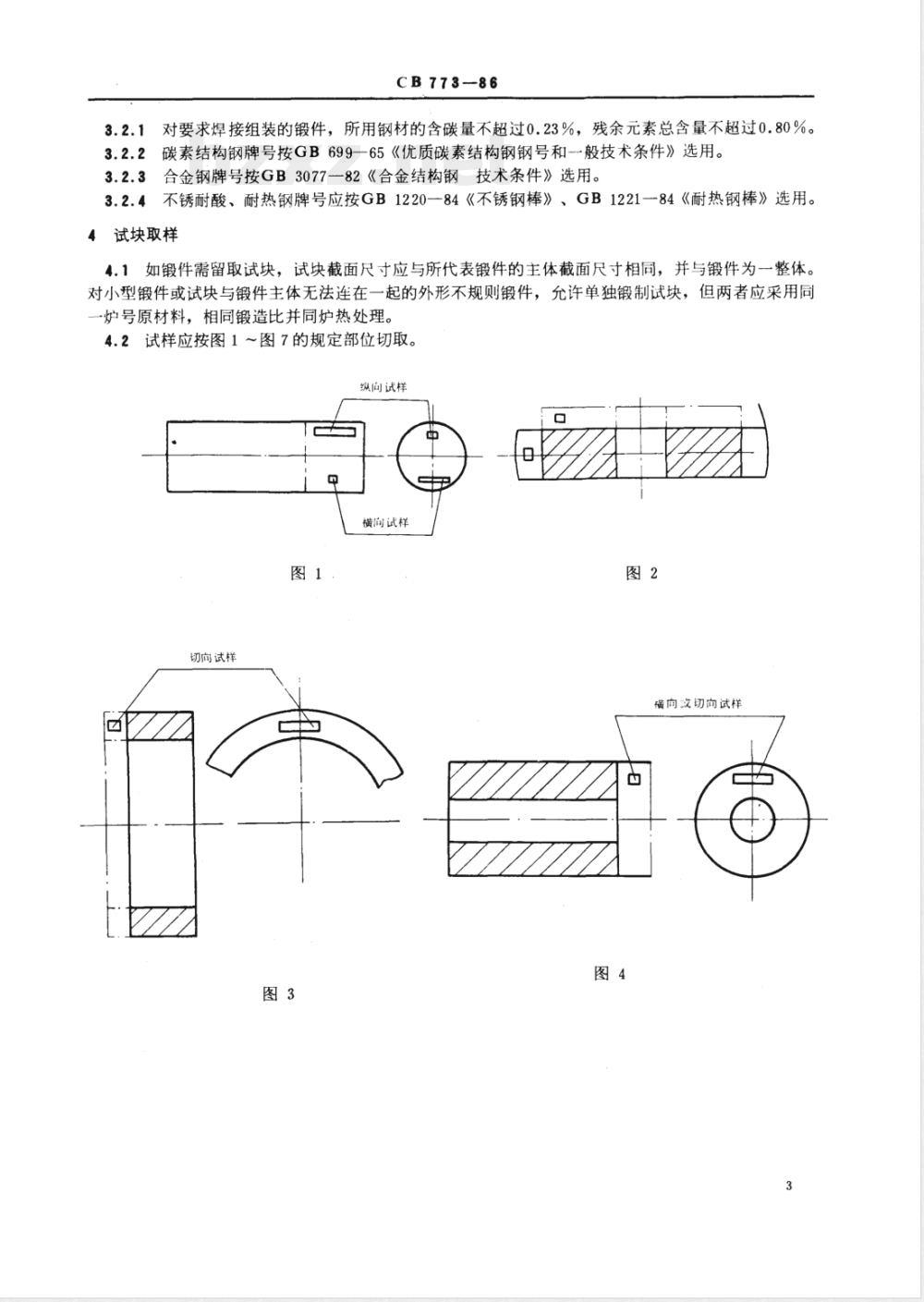 CB 773-1986 结构钢锻件技术条件