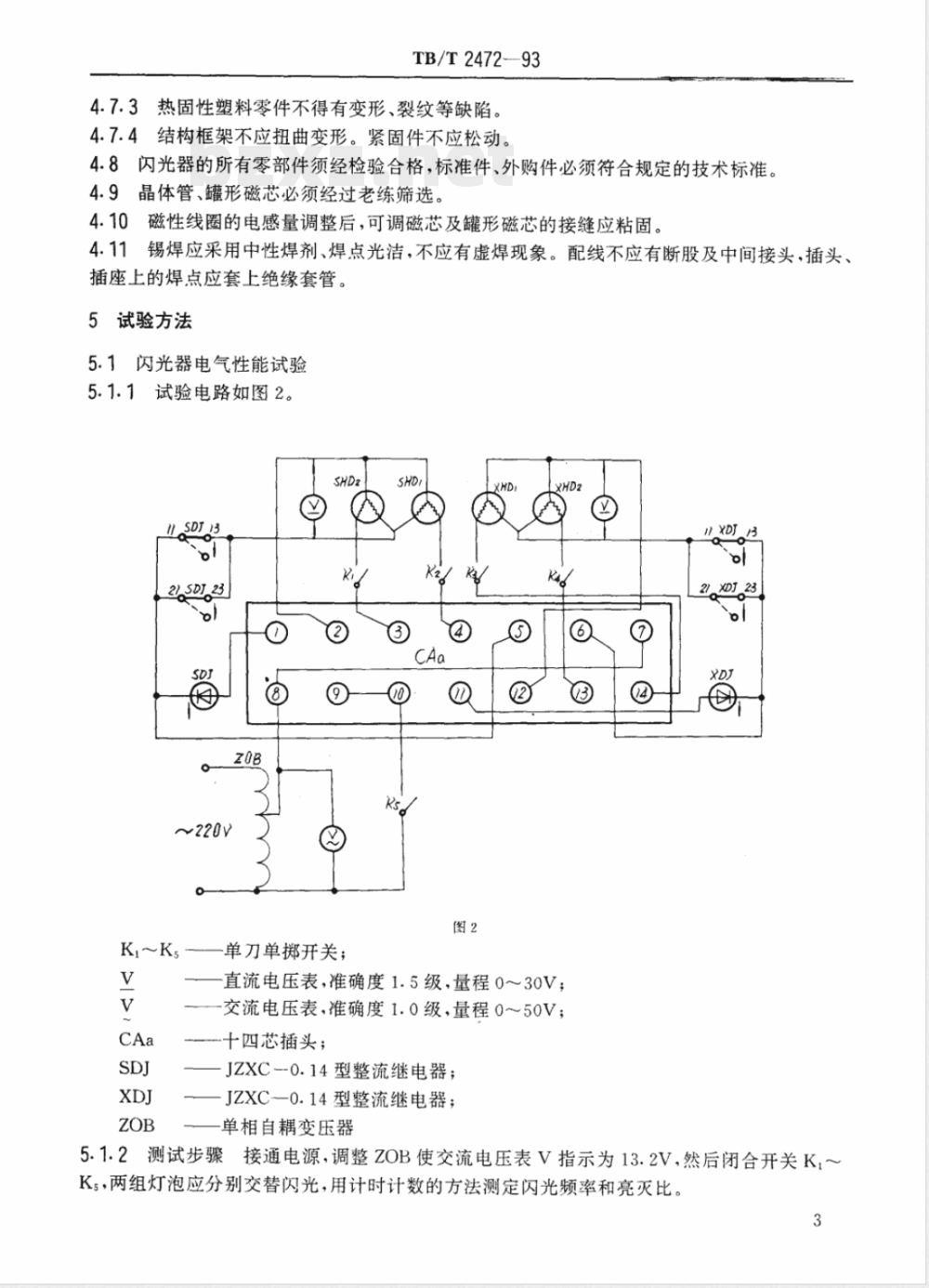 TB/T 2472-1993 DK.S型道口闪光器