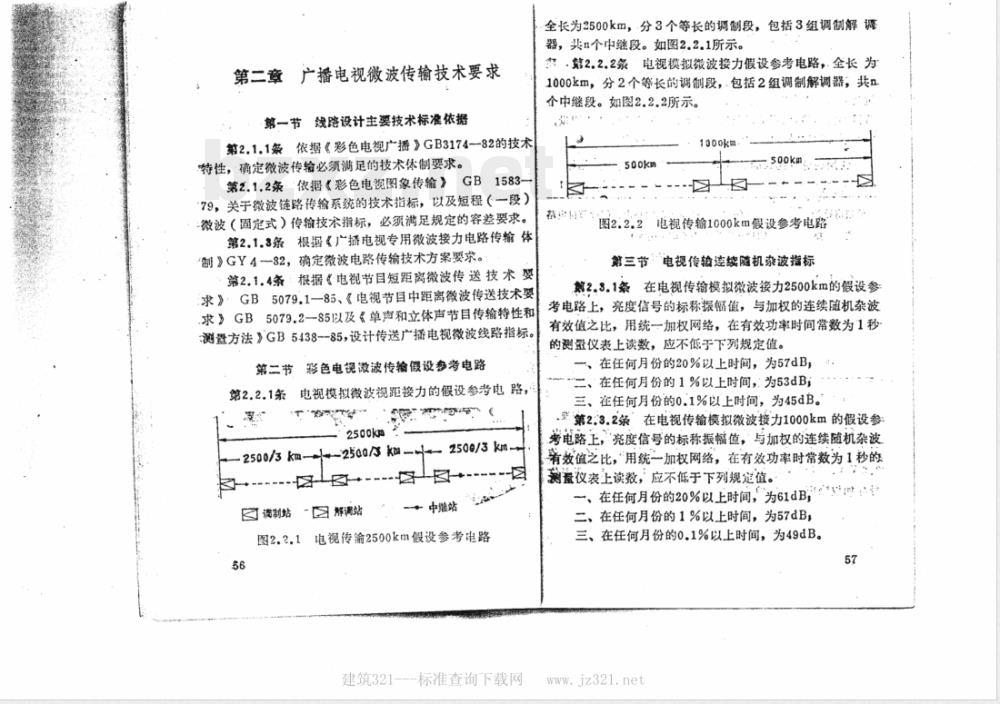 GYJ 30-1987 广播电视微波工程线路设计规范(附条文说明)