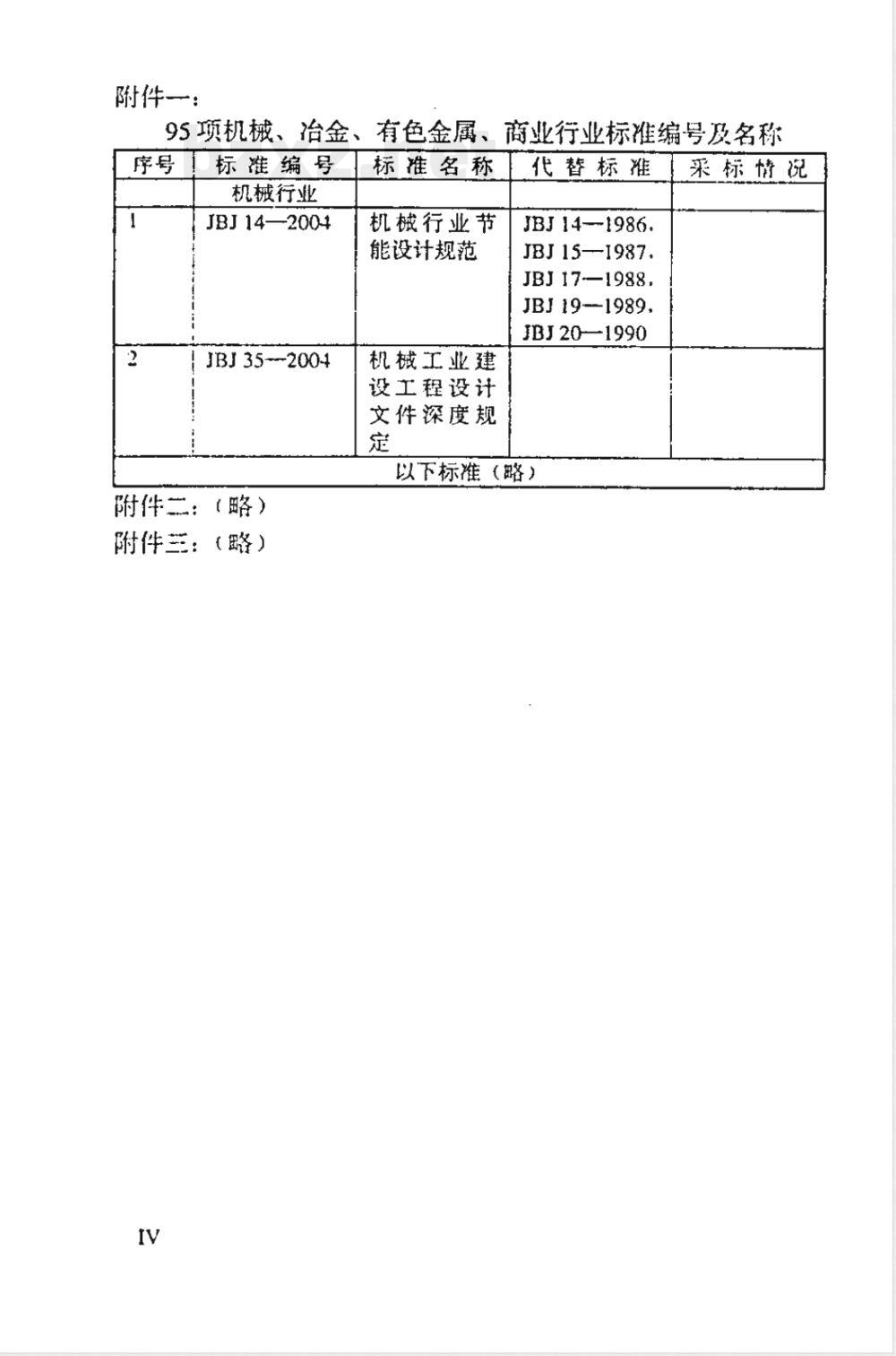 JBJ 35-2004 机械工业建设工程设计文件深度规定
