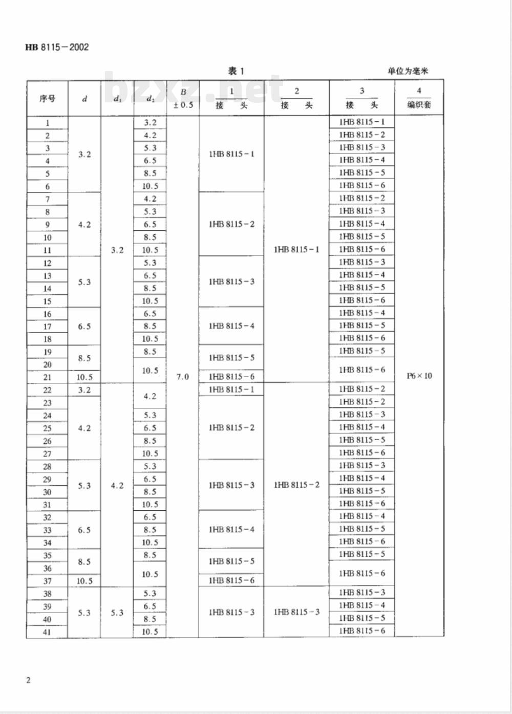 HB 8115-2002 片状接头T形搭接线