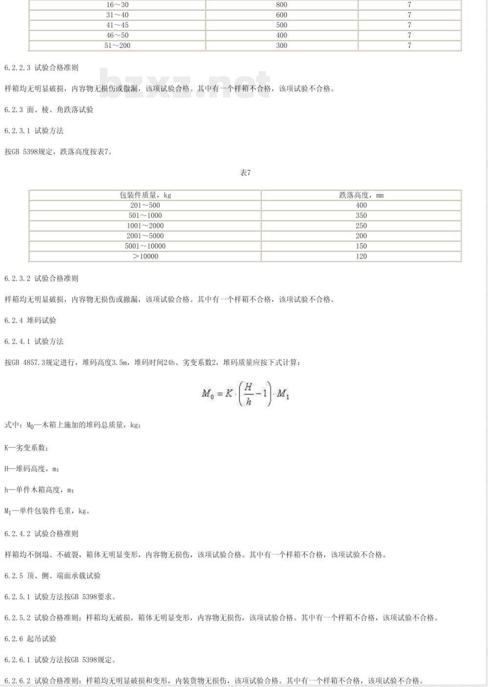 SN/T 0273-1993 出口商品运输包装 木箱检验规程