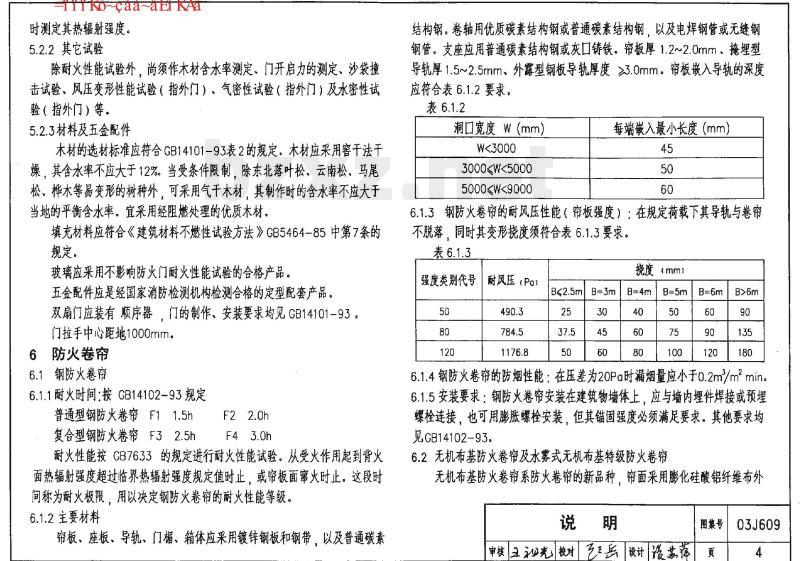 03J609 防火门窗