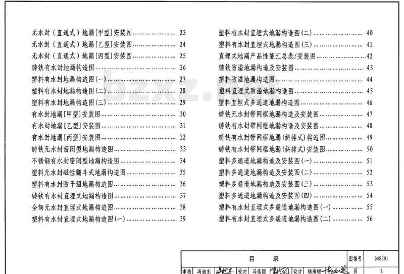 04S301 建筑排水设备附件选用安装（只出版单行本）
