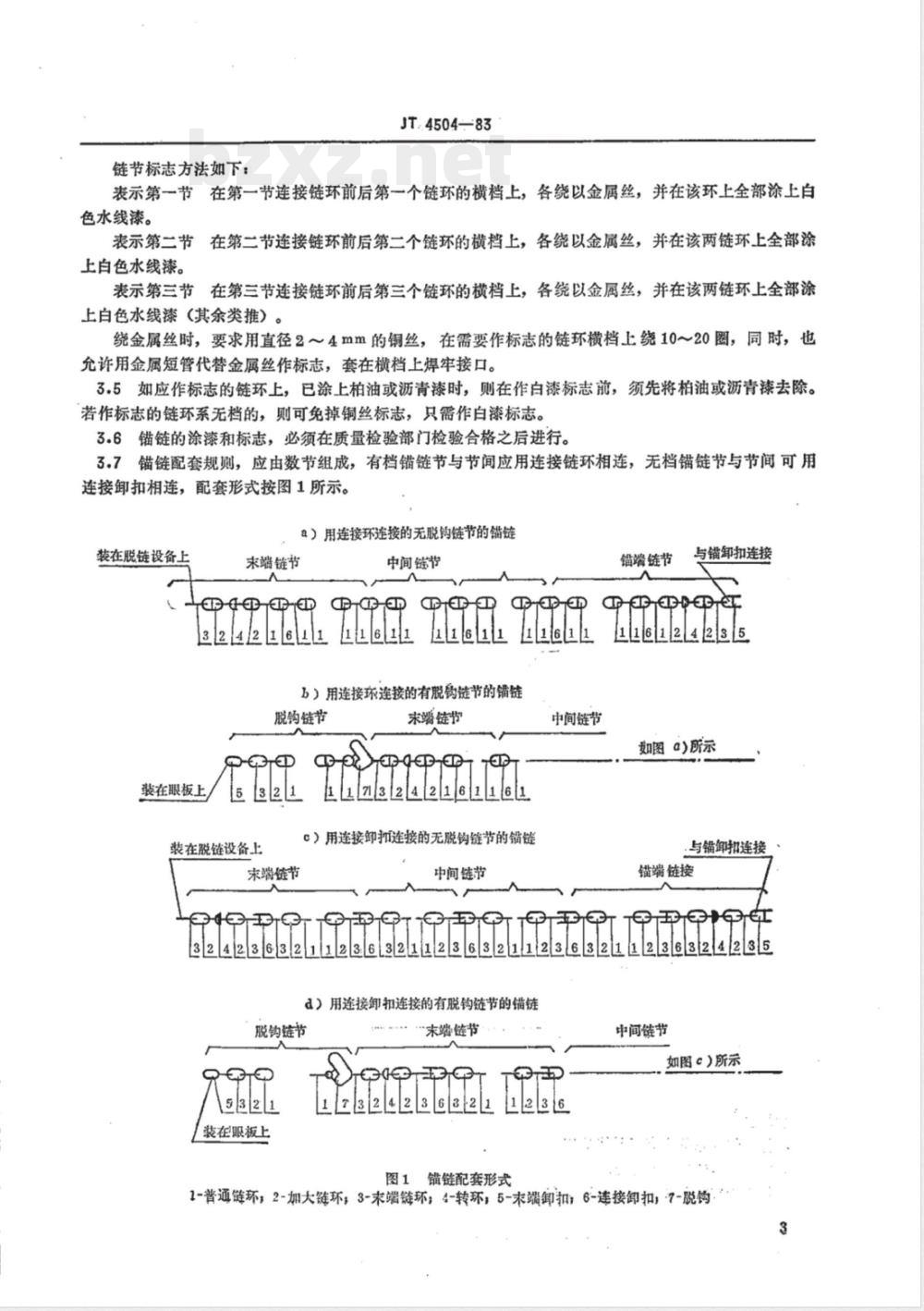JT/T 4504-1983 锚及锚链修理技术要求