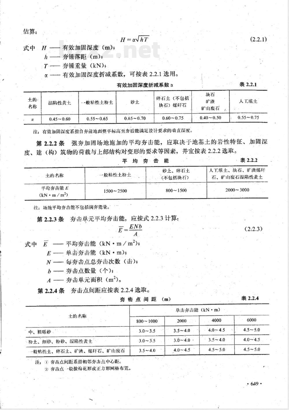 YBJ 25-1992 强夯地基技术规程(附条文说明)(等同于YSJ 209-1992)