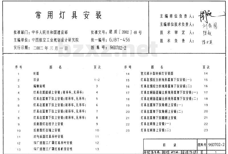 96D702-2 常用灯具安装