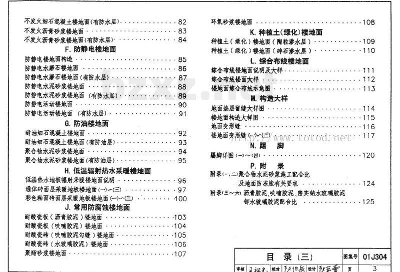 01J304 楼地面建筑构造