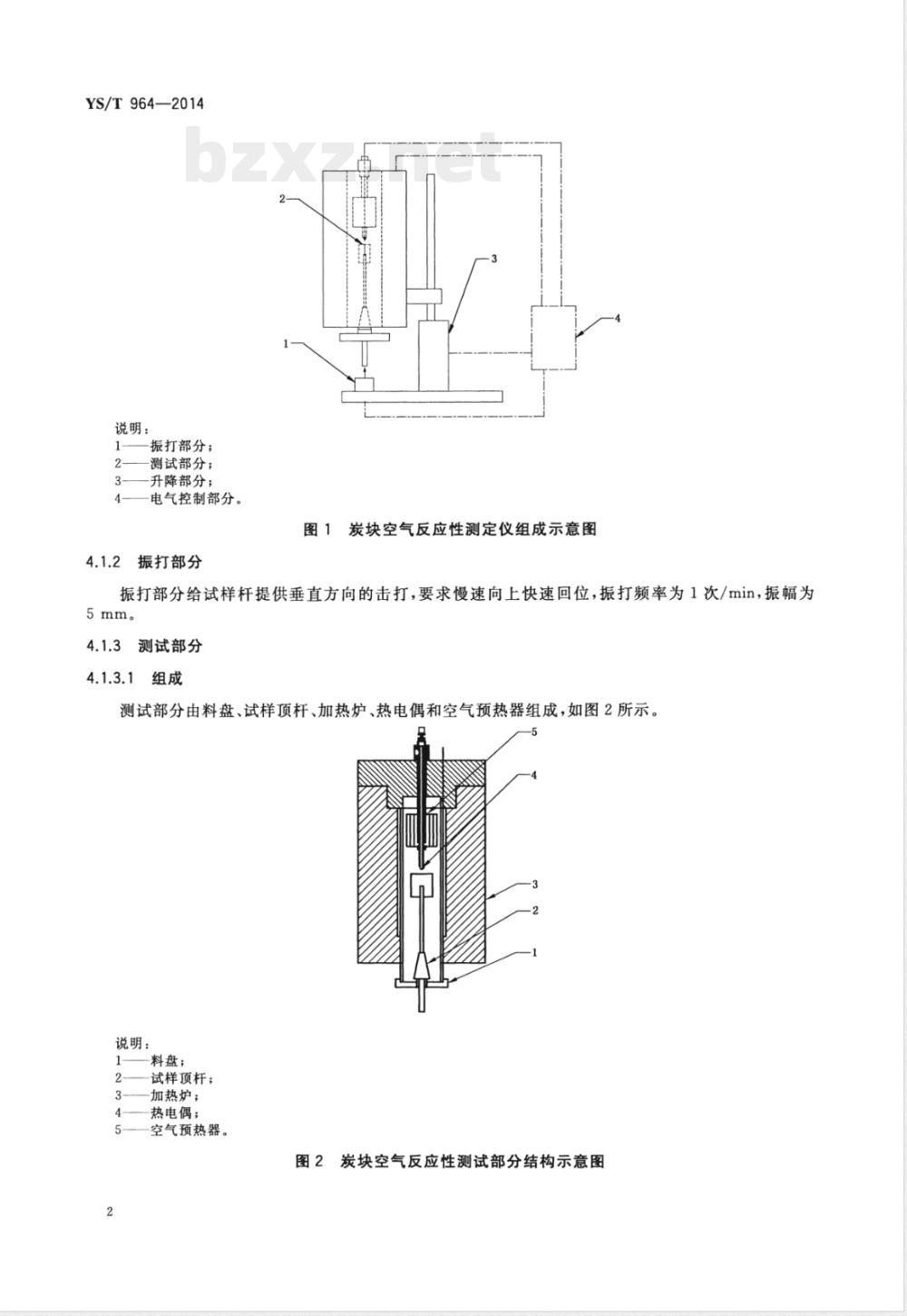YS/T 964-2014铝用炭块空气反应性测定仪 