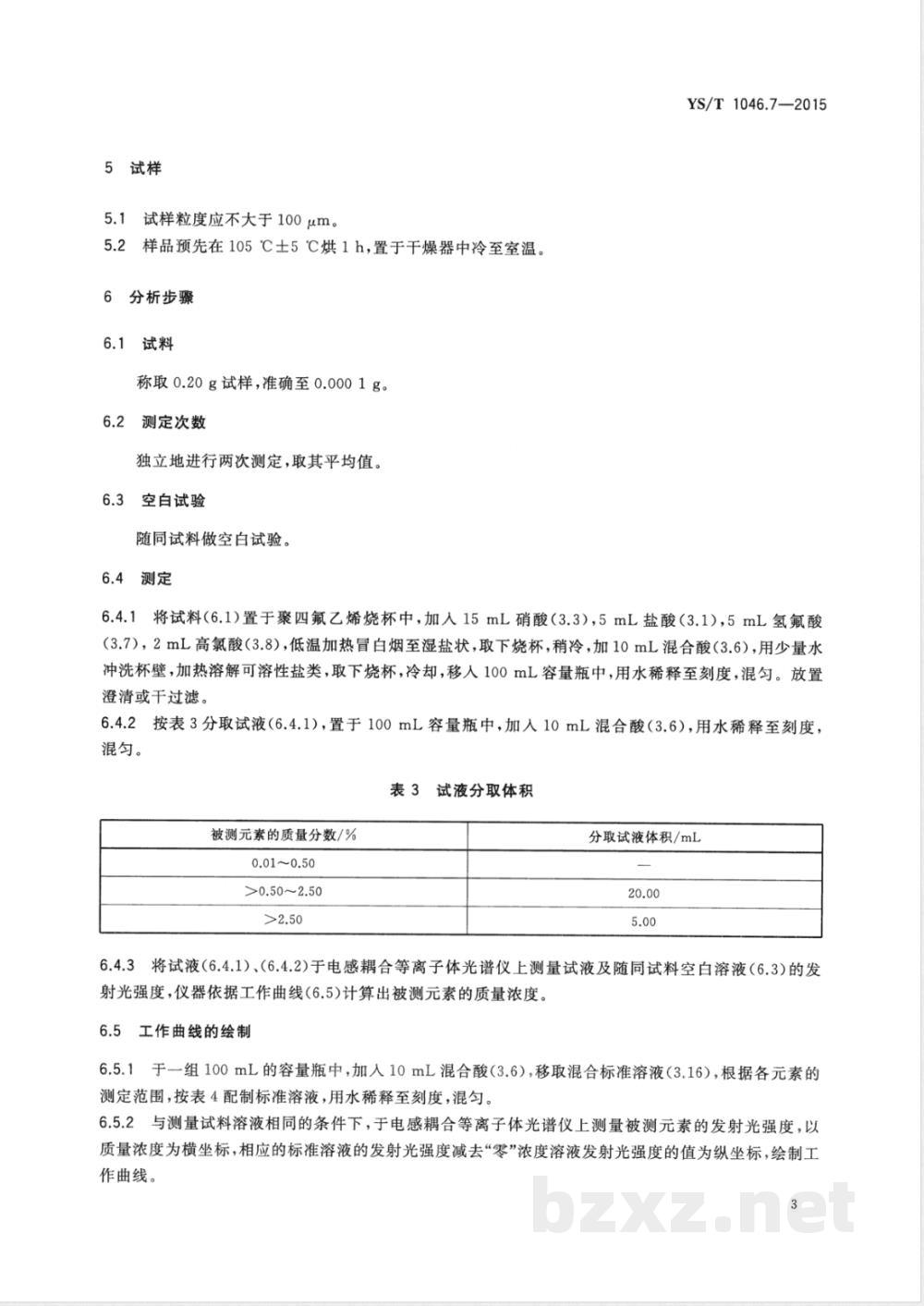 YS/T 1046.7-2015铜渣精矿化学分析方法  第7部分：砷、锑、铋、铅、锌、氧化镁量的测定 电感耦合等离子体原子发射光谱法 