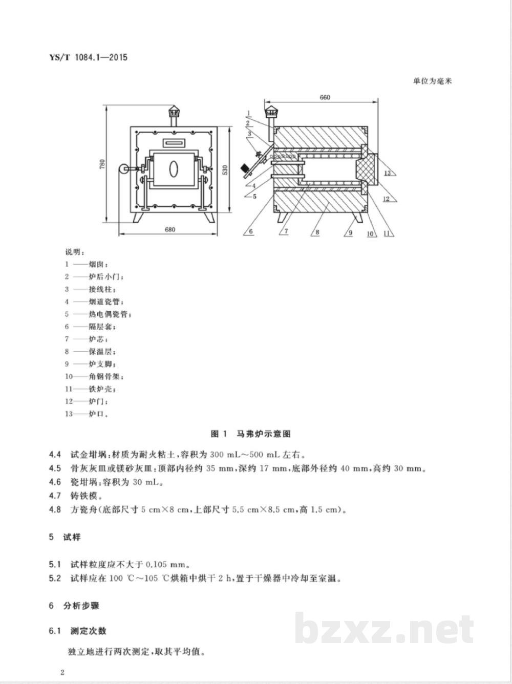 YS/T 1084.1-2015粗硒化学分析方法 第1部分：金量的测定 火试金重量法和原子吸收光谱法 