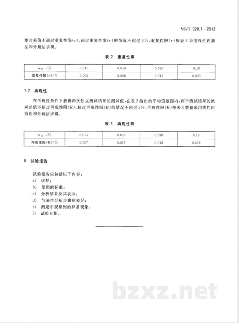 YS/T 928.1-2013镍、钴、锰三元素氢氧化物化学分析方法 第1部分：氯离子量的测定  氯化银比浊法 