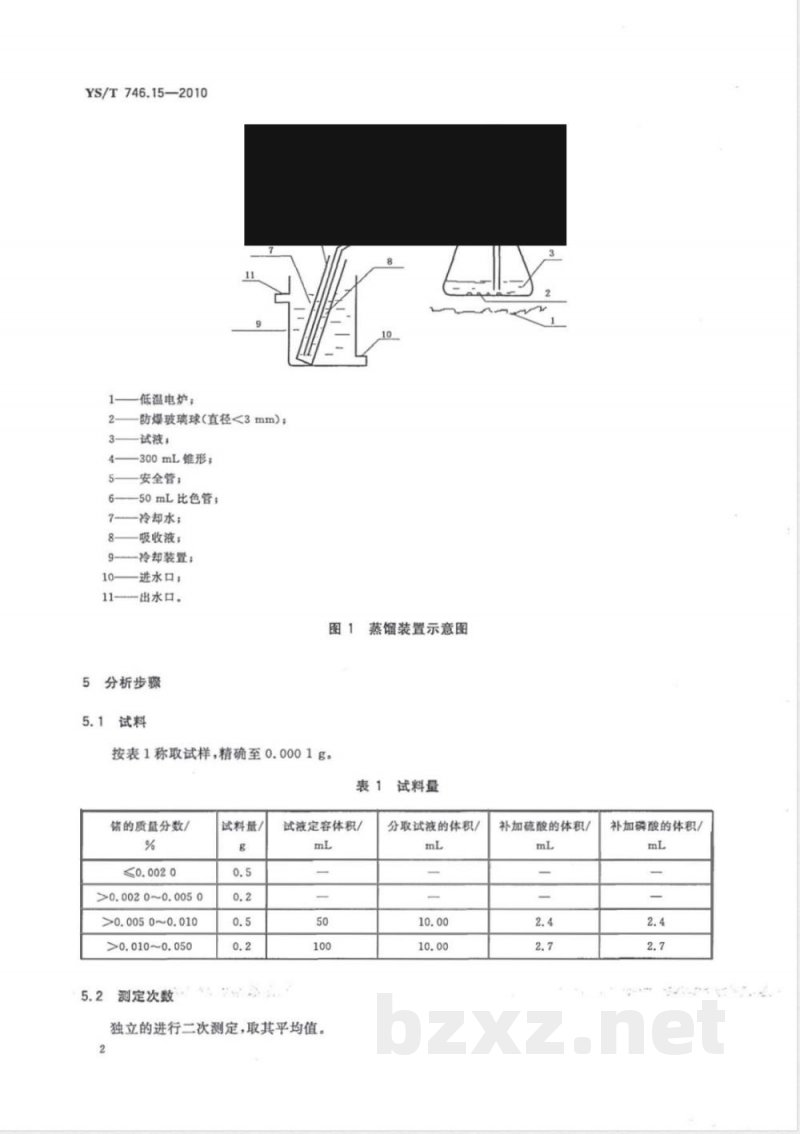 YS/T 746.15-2010无铅锡基焊料化学分析方法 第15部分:锗含量的测定 水杨基荧光酮分光光度法 