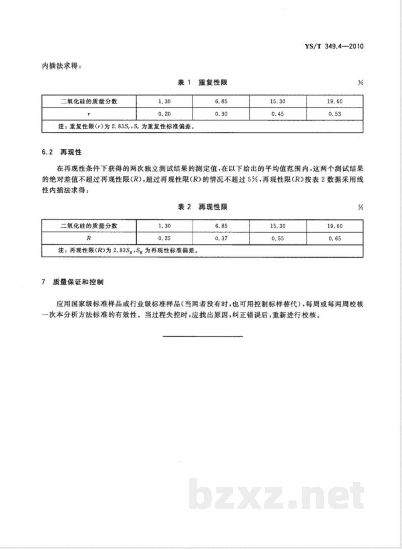 YS/T 349.4-2010硫化钴精矿化学分析方法 第4部分:二氧化硅量的测定 氟硅酸钾容量法 