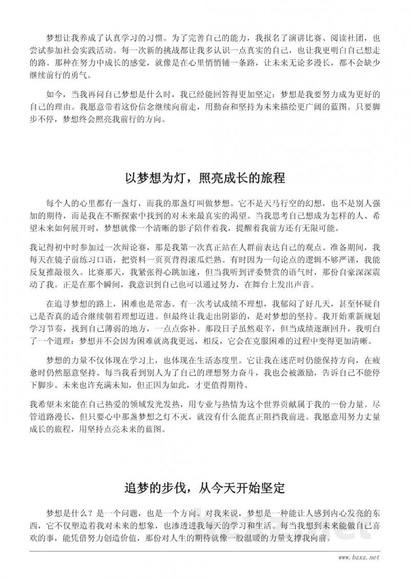 以梦想为灯:我的未来蓝图作文(500字范文) 以梦想为灯:我的未来蓝图作文(500字范文)