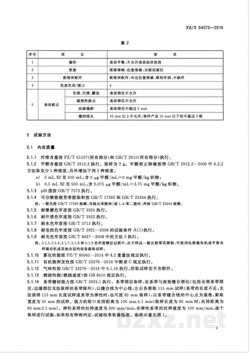 FZ/T 64073-2019编织类汽车座垫 