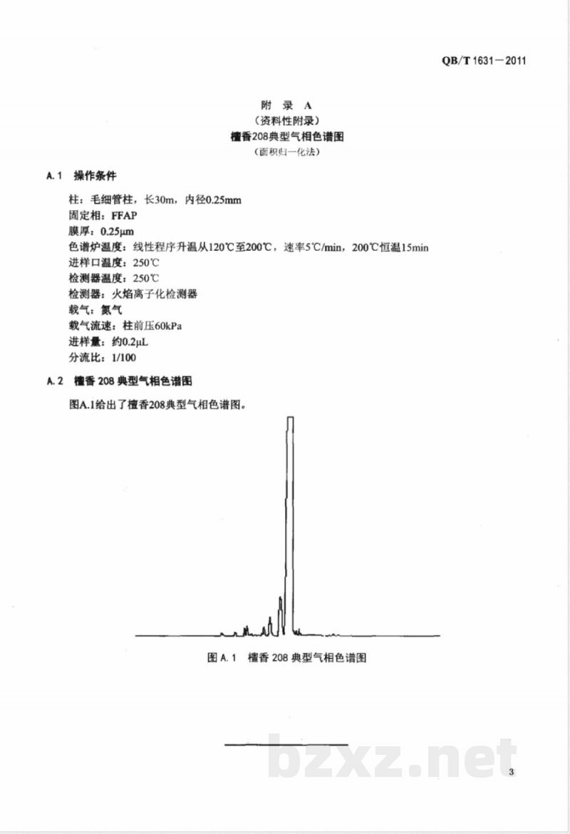 QB/T 1631-2011檀香208 