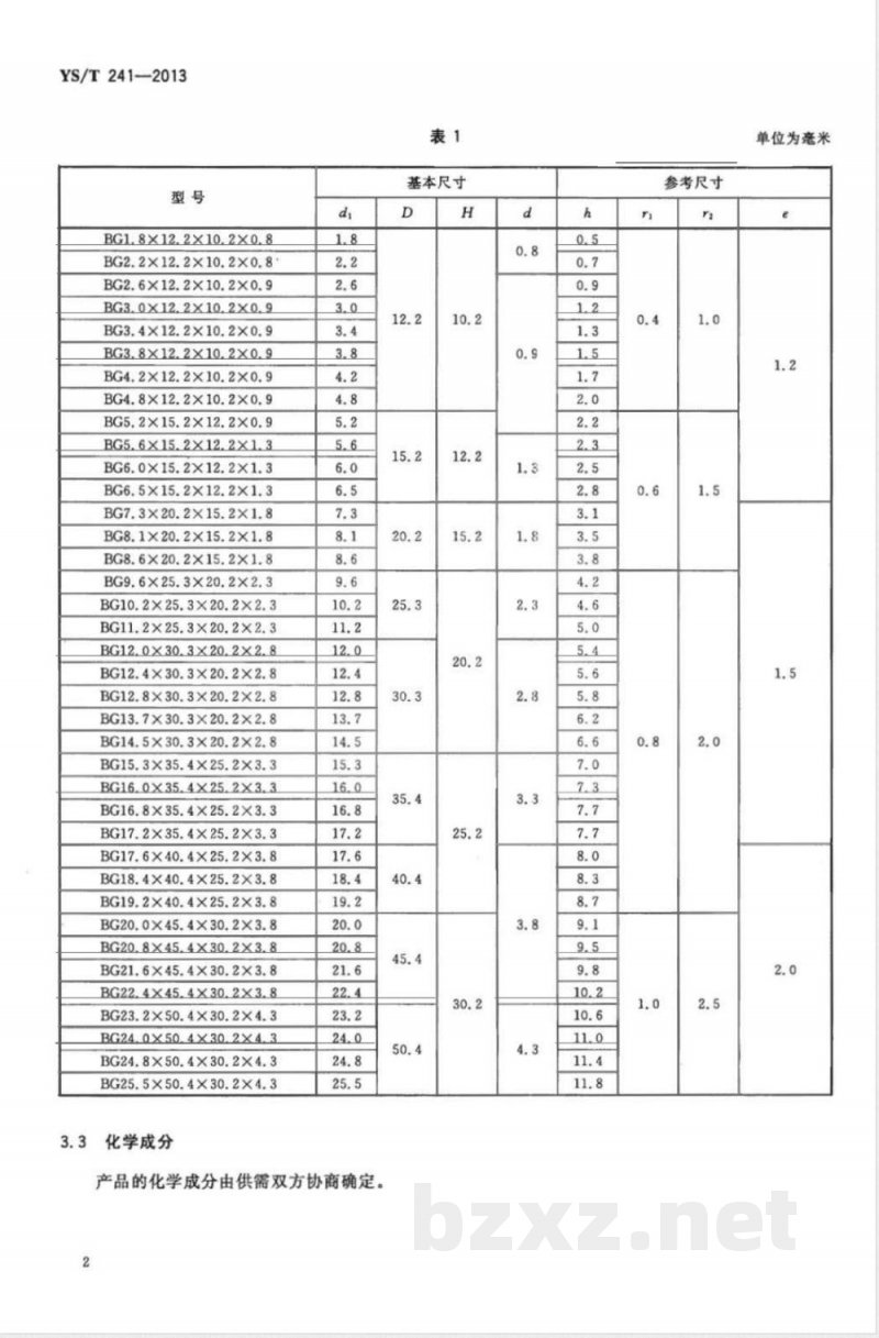 YS/T 241-2013钢球冷镦模具用硬质合金毛坯 