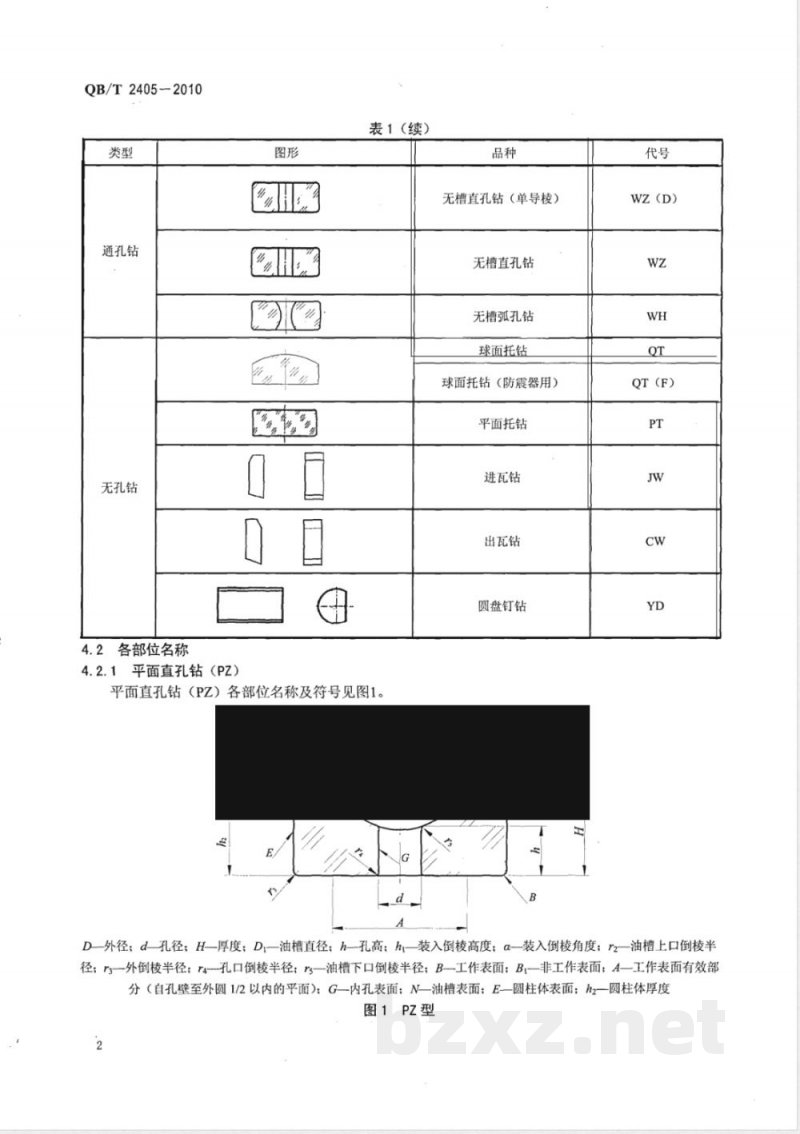 QB/T 2405-2010钟表宝石元件 