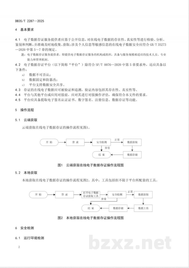 DB35/T 2287-2025基于公开信息的在线电子数据存证操作规程