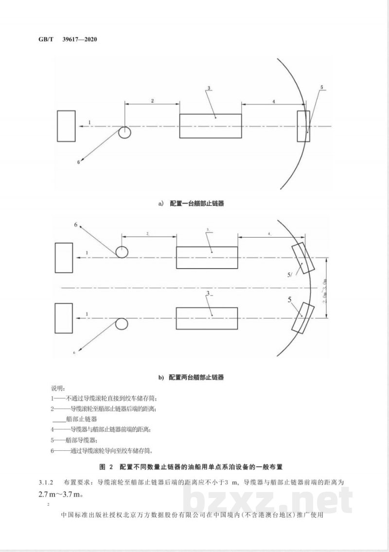 GB/T 39617-2020船舶和海上技术  油船用单点系泊设备 