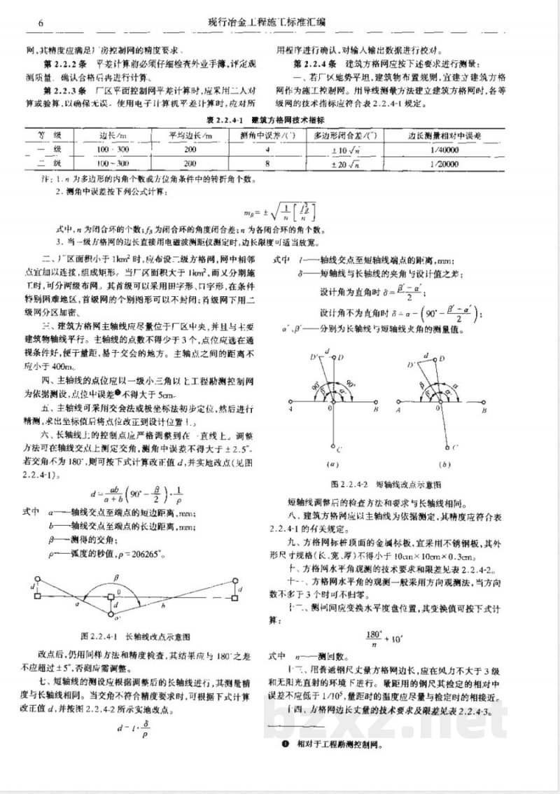YBJ 212-1988 冶金建筑安装工程施工测量规范