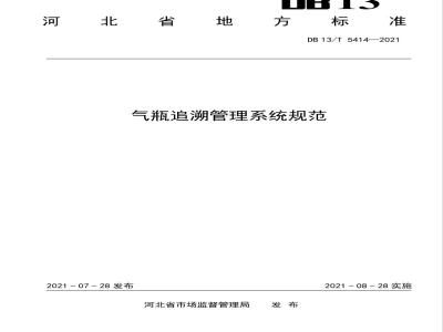 DB13/T 5414-2021气瓶追溯管理系统规范