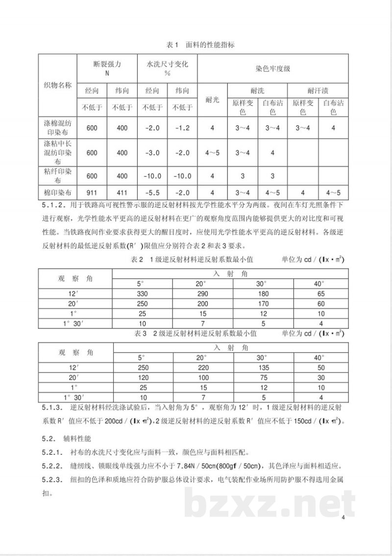TB/T 1913-2002 铁路一般劳动防护服