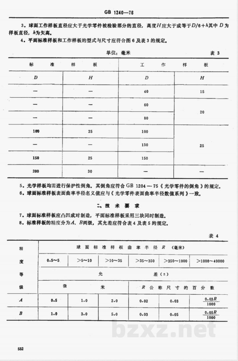JB/T 10568-2006 光学样板