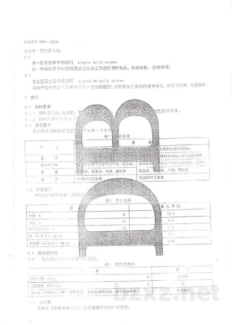 DB37/T 1004-2008固态香辛调味料